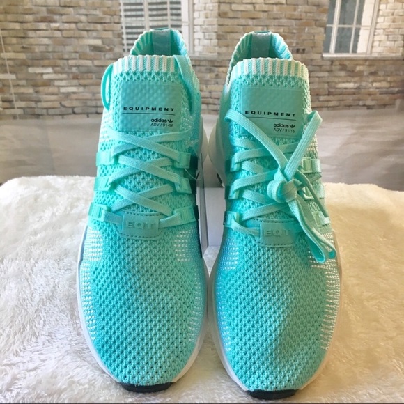 ADIDAS PRIMEKNIT EQT SUPPORT ADV AQUA SNEAKERS - Picture 8 of 14